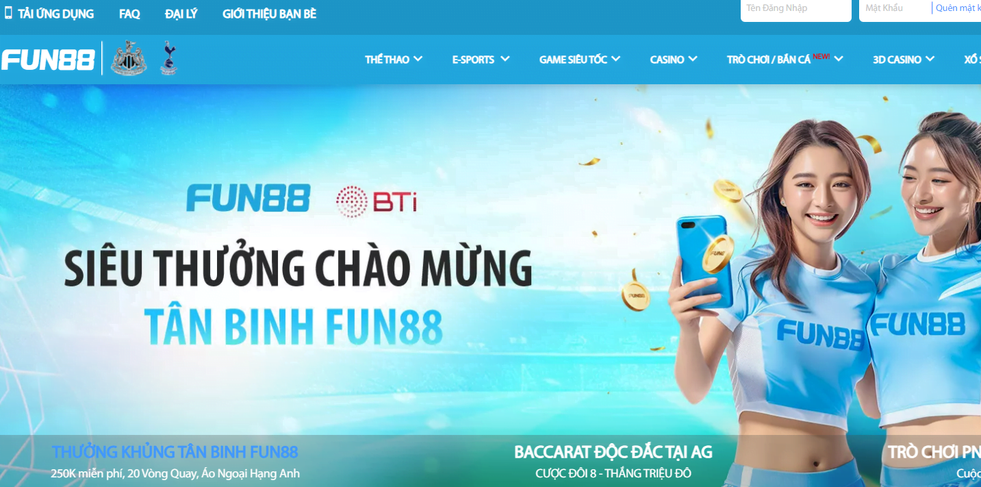 FUN88 - Top 10 nhà cái uy tín nhất Châu Á