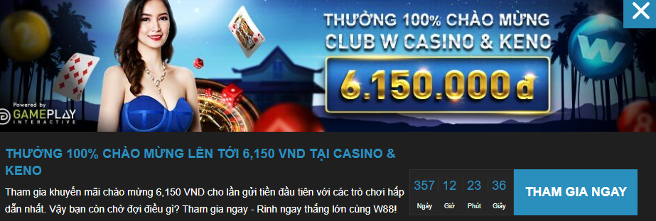 Gói khuyến mãi w88 chào mừng Gói khuyến mãi w88 chào mừng